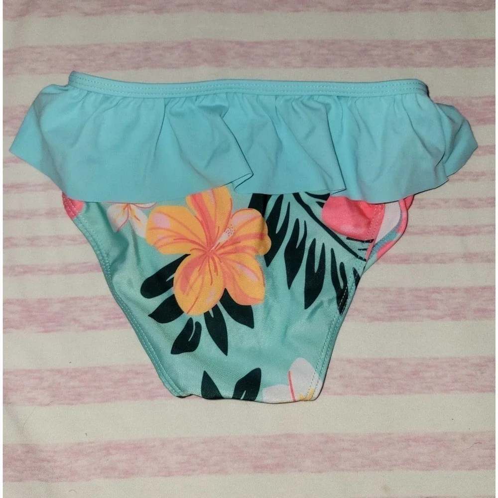 Girls Ruffle Tropical bikini bottoms xl